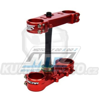 Brýle (Triple-Clamps) kompletní Scar Triple Clamps - Honda CRF450R / 09-12 + CRF250R / 10-13 - barva červená