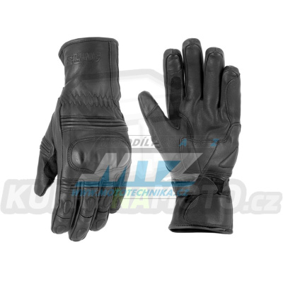Rukavice motocyklové S-Line Froster Leather - černé - velikost S