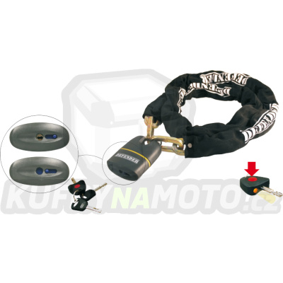 Řetezový zámek RMS 288000630 10x10x1500mm
