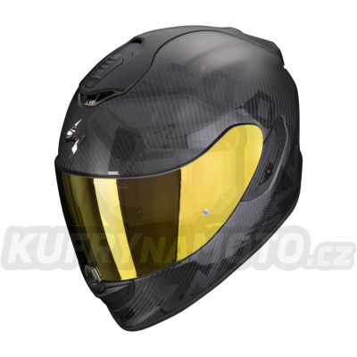 Moto přilba SCORPION EXO-1400 EVO CARBON AIR CEREBRO černá
