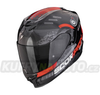 Moto přilba SCORPION EXO-520 EVO AIR TITAN metalická černo/červená