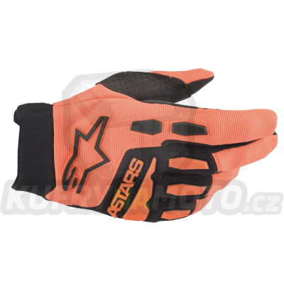 rukavice FULL BORE, ALPINESTARS (oranžová/černá) 2024