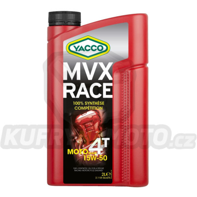 Motorový olej YACCO MVX RACE 4T 15W50, YACCO (2 l)