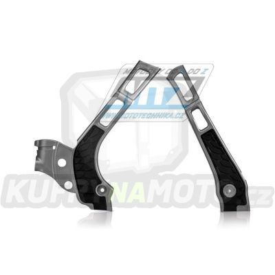 Kryty rámu Yamaha YZ125+YZ250 / 06-25 + Fantic XX125+XX250 - barva šedo-černá