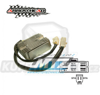 Regulátor dobíjení Honda CX500 + CX650 + GL500 + GL650 + VF500 + VF700 + VF1000 + VF1100 + VT500 + VT700 + VT1100 + XLV750R