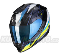 Moto přilba SCORPION EXO-1400 EVO AIR THELIOS černo/modro/neonově žlutá