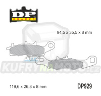 Destičky brzdové DP929 - DP BRAKES směs Premium Sinter OEM