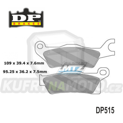 Destičky brzdové DP515 - DP BRAKES směs Premium Sinter OEM