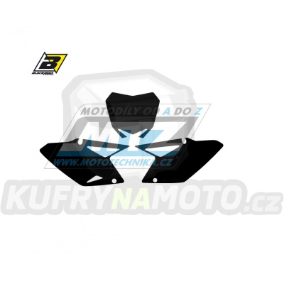 Polepy číslových tabulek (vystřižené) - Suzuki RMZ450 / 08-17 - barva černá