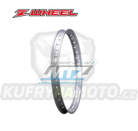 Ráfek motocyklový - rozměr 1,60x21" 36H (předvrtaný / 36 otvorů) ZETA Z-WHEEL W04-92488 - stříbrný (přední) - Yamaha XT500 +