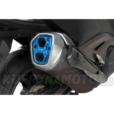 End tube for exhaust PUIG 9542A modrá