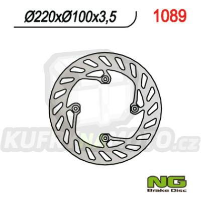 Brzdový kotouč moto NG 1089