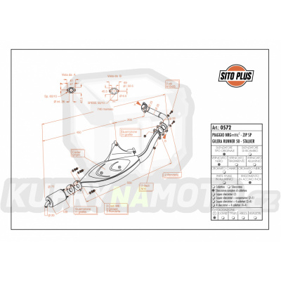 Výfuk Leo Vince Piaggio NRG=mc2 1997 - 1998 SITOPLUS LVKN757-0572