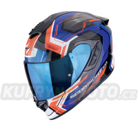 Moto přilba SCORPION EXO-1400 EVO II AIR LINART matná černo/modro/červená