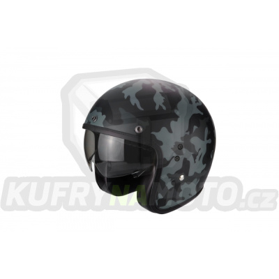 Moto přilba SCORPION BELFAST MISSION černo/šedá matná