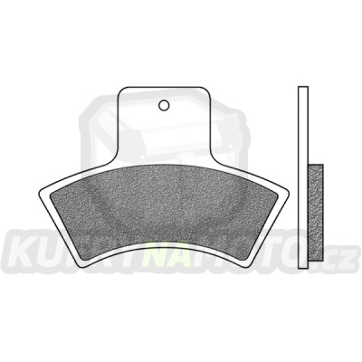 brzdové destičky, NEWFREN (směs OFF ROAD ATV SINTERED) 2 ks v balení
