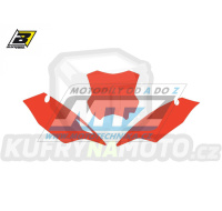 Polepy číslových tabulek (vystřižené) - Kawasaki KXF250 / 17-20 + KXF450 / 16-18 - barva červená