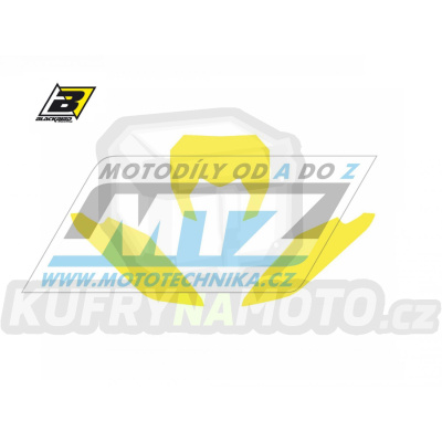 Polepy číslových tabulek (vystřižené) - Fantic XX / 21-23 - barva žlutá