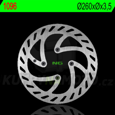 Brzdový kotouč moto NG 1096