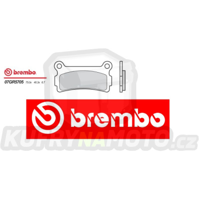 Brzdové destičky Brembo BETA ALP 240 r.v. Od 96 -  Originál směs Zadní