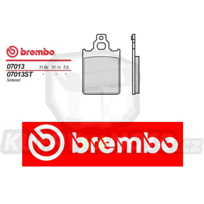 Brzdové destičky Brembo ITALJET DRAGSTER 125 r.v. Od 97 -  ST směs Zadní