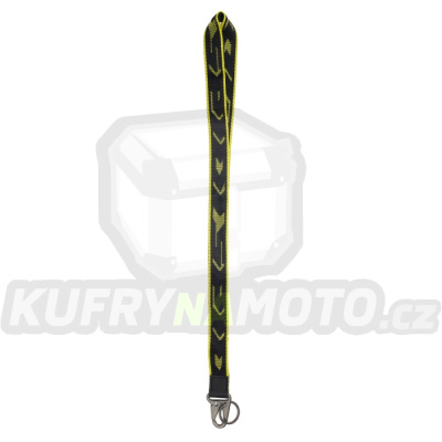 klíčenka KEY HOLDER LONG, SPIDI (černá/žlutá fluo)
