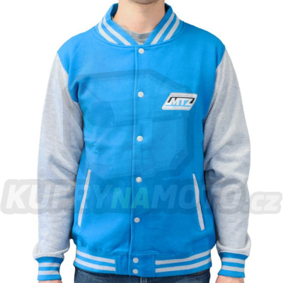 Mikina/Bunda MTZ zapínací s potiskem (barva Sapphire Blue/Grey) - velikost XL