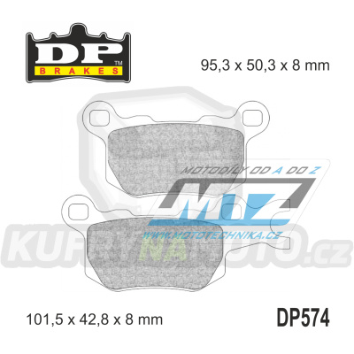Destičky brzdové DP Brakes DP574 - směs Premium OEM Sinter