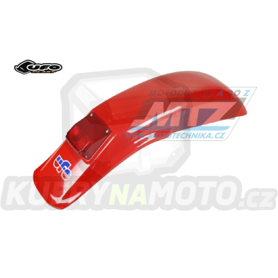 Blatník zadní UFO Vintage - ME08027-B - univerzální + Enduro se světlem – 125+250+500 / 83-93 (Honda XR350+XR500 a podobně) - barva červená