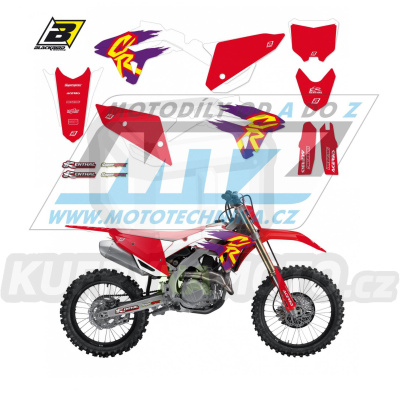 Polepy na motocykl (sada polepů včetně číslových tabulek) Honda CRF250 / 22-24 + CRF450 / 21-24 - typ polepů Retro