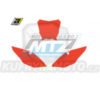 Polepy číslových tabulek (vystřižené) - Honda CRF250 / 18-21 + CRF450 / 17-20 - barva červená