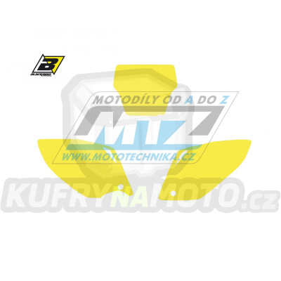 Polepy číslových tabulek (vystřižené) - Honda CRF450 / 05-07 - barva žlutá
