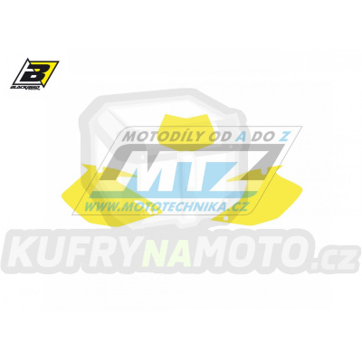 Polepy číslových tabulek (vystřižené) - Yamaha WRF250 / 07-14 + WRF450 / 07-11 - barva žlutá