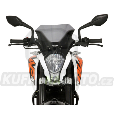 Plexi plexisklo MRA KTM Duke 200 všechny r.v. typ racing R kouřové