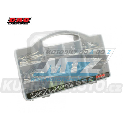 Sada šrouby a matice nerez - DRC Stainless M6 Bolt/Nut Box Set Stainless Flange - DRC D58-35-001