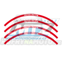 Polepy ráfků (přední+zadní kolo) Blackbird Honda Racing - červené