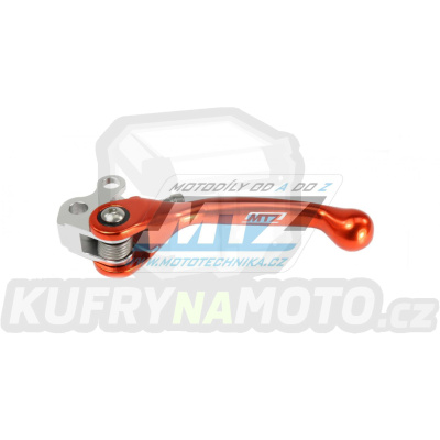 Páčka spojky FLEX KTM 65SX+85SX + SX+SXF+EXC+EXCF + SM+SMR+LC4+LC2 + Husaberg FE+FS + Husqvarna TC+TE - barva oranžová