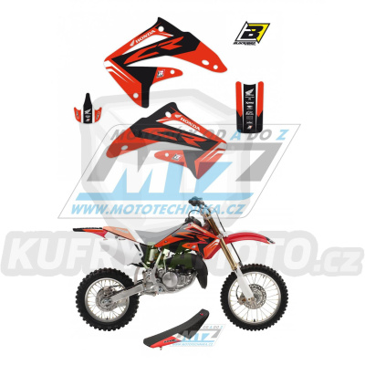 Polepy s potahem sedla (sada polepů a potah sedla Dream) - Honda CR85 / 03-07 - typ polepů Dream4