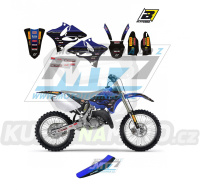 Polepy s potahem sedla (sada polepů a potah sedla Graphics) - Yamaha YZ125+YZ250 / 02-14 - typ polepů Replica Yamaha Factory