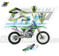 Polepy s potahem sedla (sada polepů a potah sedla Dream) - Kawasaki KXF250 / 21-23 + KXF450 / 19-23 - typ polepů Dream4