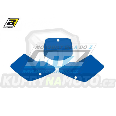 Polepy číslových tabulek (vystřižené) - Kawasaki KX125+KX250 / 94-98 - barva modrá