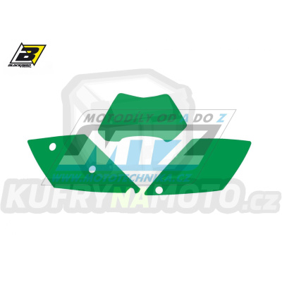 Polepy číslových tabulek (vystřižené) - KTM EXC / 05-07 - barva zelená