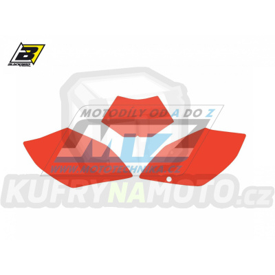 Polepy číslových tabulek (vystřižené) - Beta RR 4T / 10-12 - barva červená