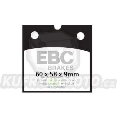 Brzdové destičky EBC FA077