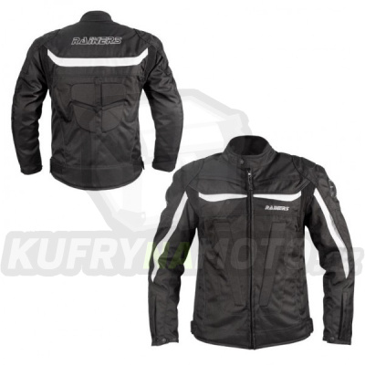 Bunda Rainers Motegi černo bílá vel 3XL-MOTEGI-B-3XL- výprodej