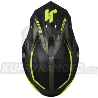 Kšilt JUST1 J39 STARS černo/fluo žluto/titanový