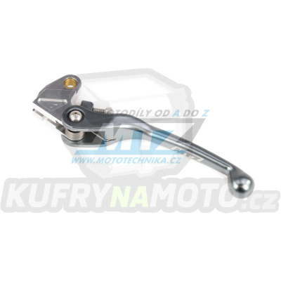 Páčka spojky FLEX (výklopná) Kawasaki KX65+KX80+KX85 + KX125+KX250+KX500 + KXF250 + Suzuki RMZ250+RMZ450+RMX450Z - barva gunmetal