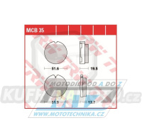 Destičky brzdové DP9054-LU TRW Lucas MCB35 - směs Allround