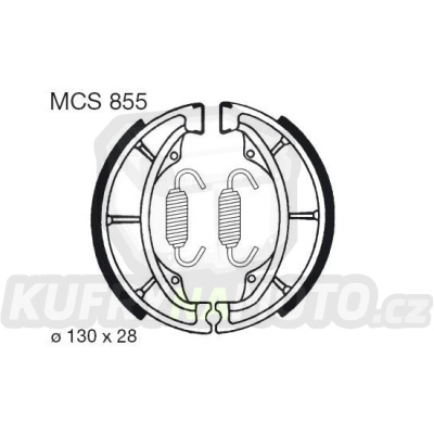 Brzdové pakny Lucas- MCS 855 - výprodej