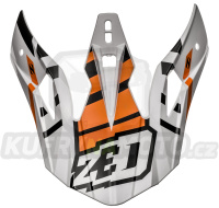 kšilt pro přilby X1.9 a X1.9D, ZED (oranžová/bílá/černá)
